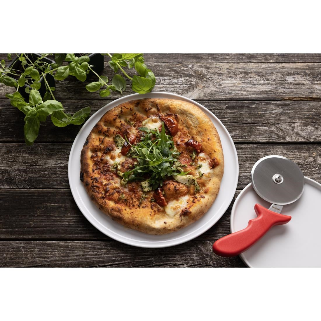 Roulette à pizza Hygiplas 102mm rouge - Hygiplas - CC407