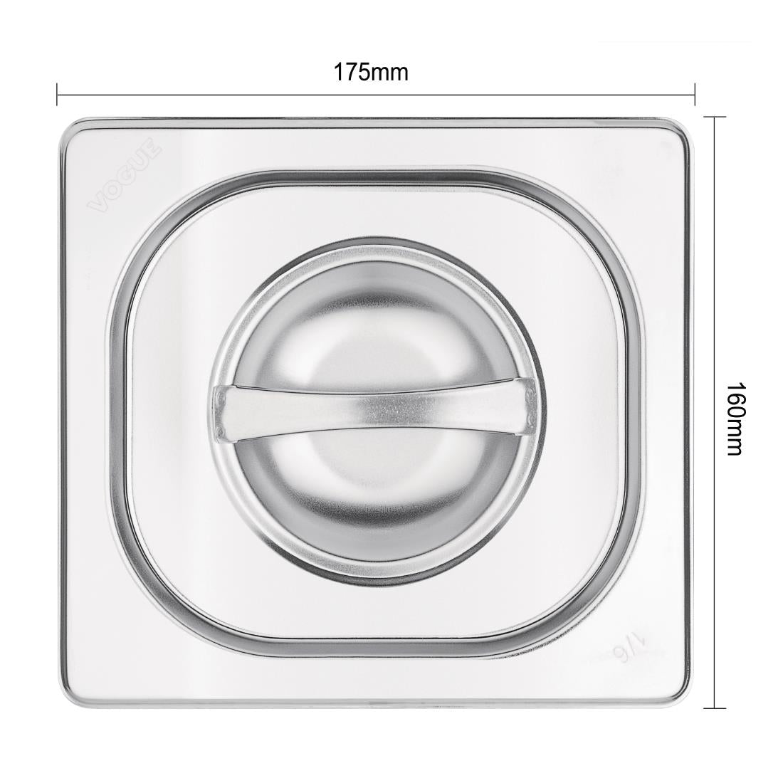 Couvercle GN 1/6 inox Vogue - Vogue - K993