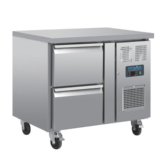 Table réfrigérée GN 1/1 ventilée 2 tiroirs Polar Série U - Polar - DA546