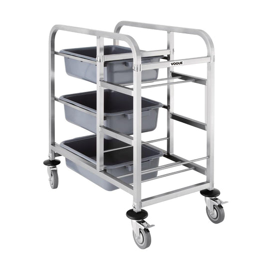 Chariot de cantine en acier inoxydable Vogue - Vogue - DK738