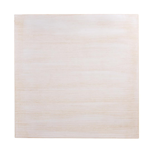 Plateau de table carré pré-percé vintage blanc Bolero 700mm - Bolero - CY951