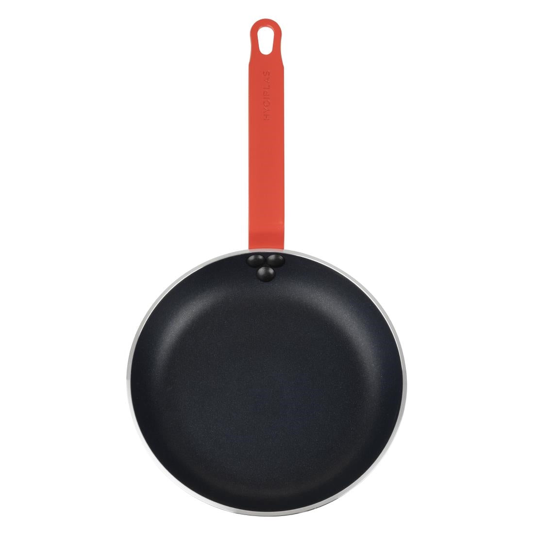 Poêle en aluminium antiadhésive Hygiplas Teflon Platinum Plus avec poignée rouge 24cm - Hygiplas - HT965