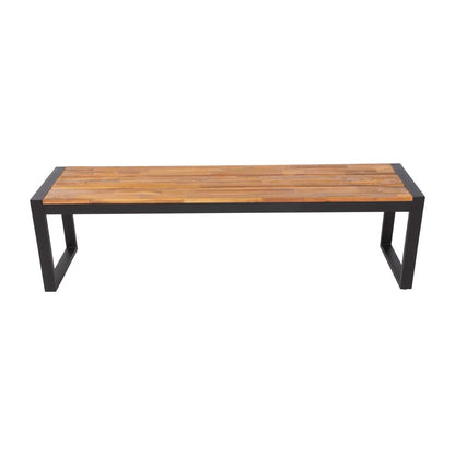 Bancs industriels en acier et acacia Bolero 160 cm (lot de 2) - Bolero - DS158