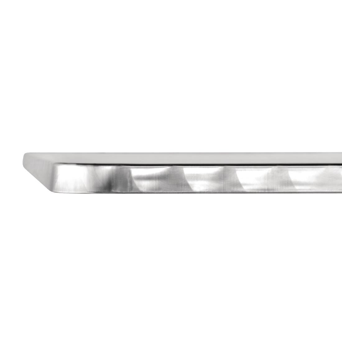 Table bistro carrée Bolero acier inoxydable 700mm - Bolero - CG834