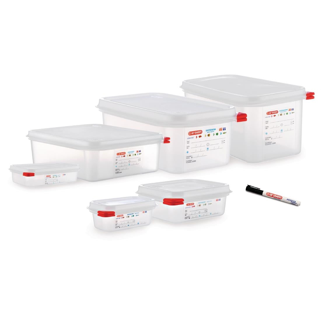 Boîte alimentaire GN 1/3 Araven 6L (lot de 4) - Araven - T987