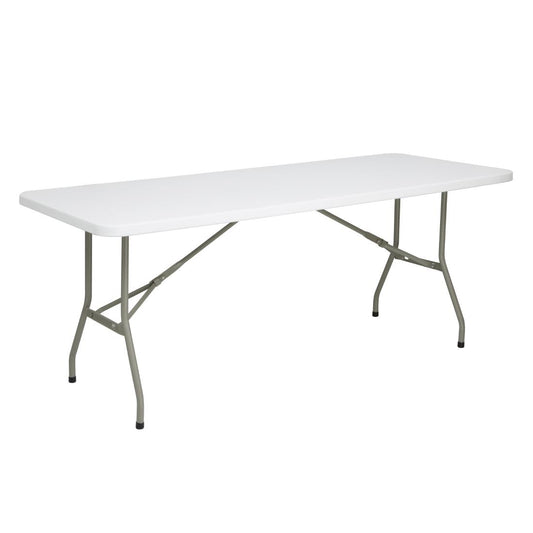 Table pliante rectangulaire Bolero blanche 1,8m - Bolero - UU579