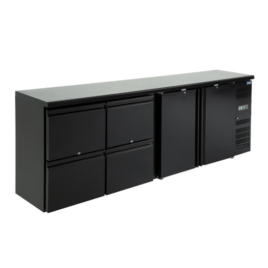 Arrière-bar Polar Série U 2 portes et 4 tiroirs - Polar - GL456