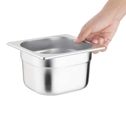 Bac Gastronorme inox GN 1/6 100mm Vogue - Vogue - K991