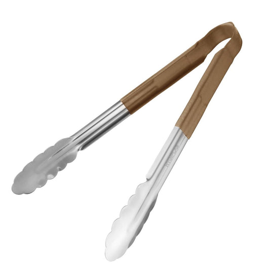 Pince de service à code couleur Hygiplas 300mm marron - Hygiplas - CB158