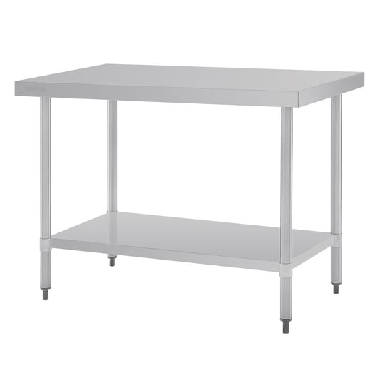 Table en acier inoxydable sans rebord Vogue 1200 x 700mm - Vogue - GJ502
