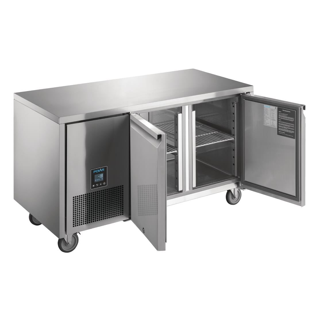 Table réfrigérée négative 2 portes Polar Serie U Premium 267L - Polar - UA006