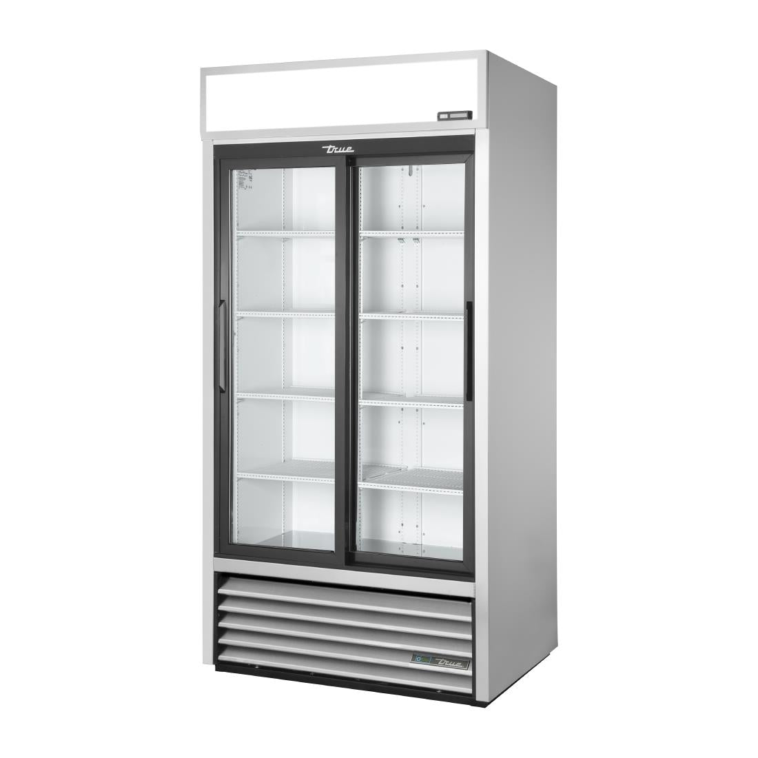 Vitrine positive libre service 2 portes coulissantes True GDM-33-HC-LD ALU - TRUE - CX786