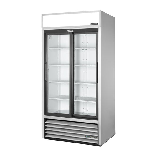 Vitrine positive libre service 2 portes coulissantes True GDM-33-HC-LD ALU - TRUE - CX786