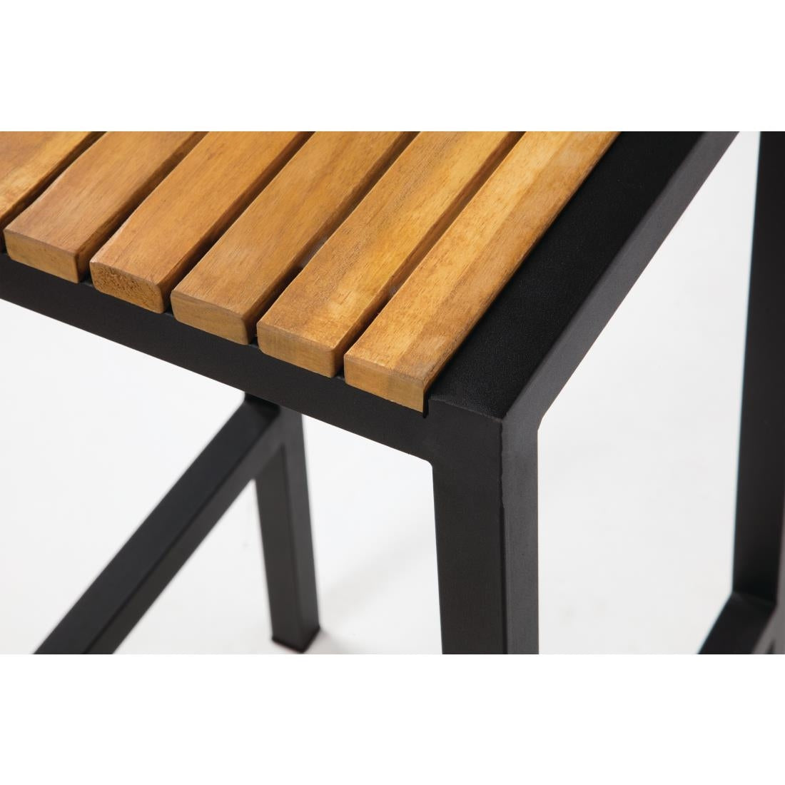 Tabourets de bar en acier et acacia Bolero (lot de 2) - Bolero - DS156