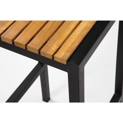 Tabourets de bar en acier et acacia Bolero (lot de 2) - Bolero - DS156