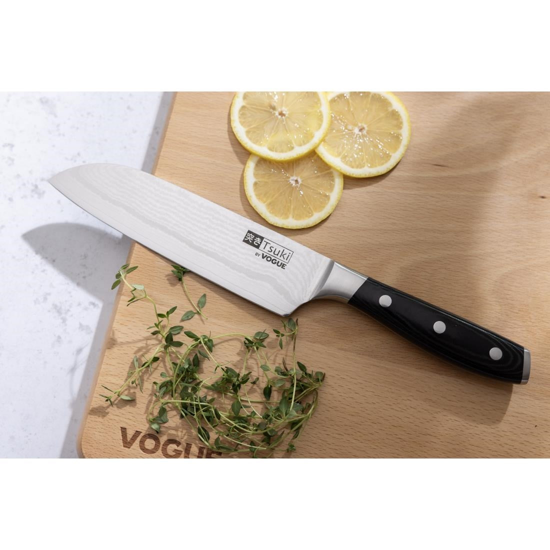 Couteau santoku Série 7 Vogue Tsuki 180mm - Vogue - CF844