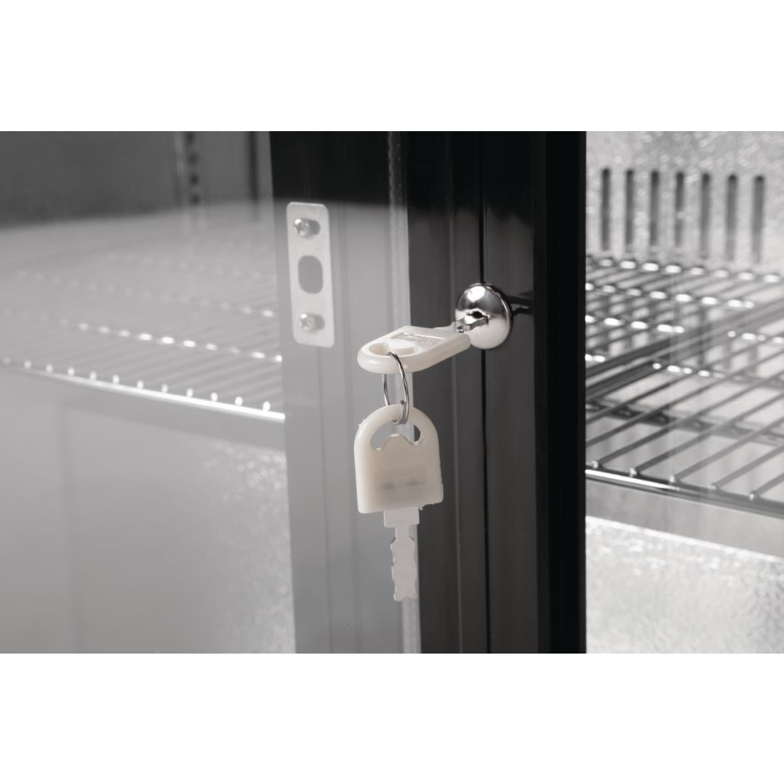 Arrière-bar deux portes coulissantes Polar série G noir 198L - Polar - GL010