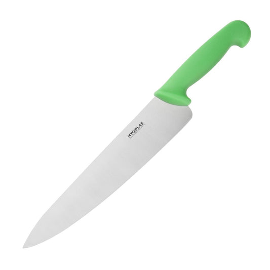 Couteau de cuisine Hygiplas vert 255mm - Hygiplas - C868