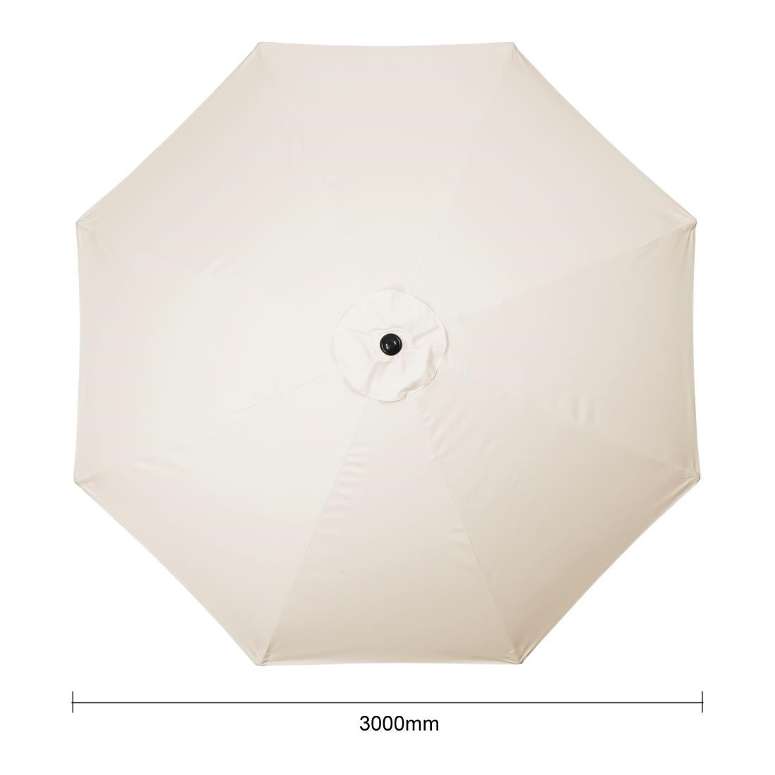 Parasol rond Bolero Seville 3m crème - Bolero - FU503
