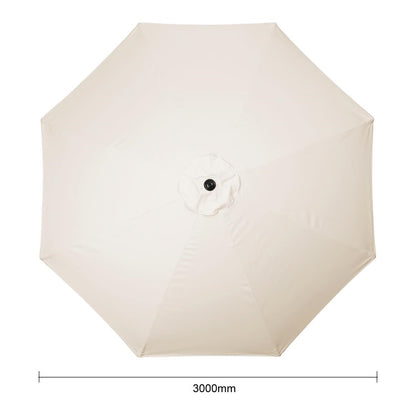 Parasol rond Bolero Seville 3m crème - Bolero - FU503