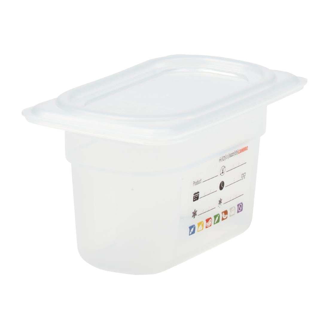 Bac en polypropylène Cambro Safetrak IML GN 1/9 100mm - Cambro - JN519