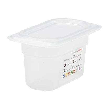 Bac en polypropylène Cambro Safetrak IML GN 1/9 100mm - Cambro - JN519