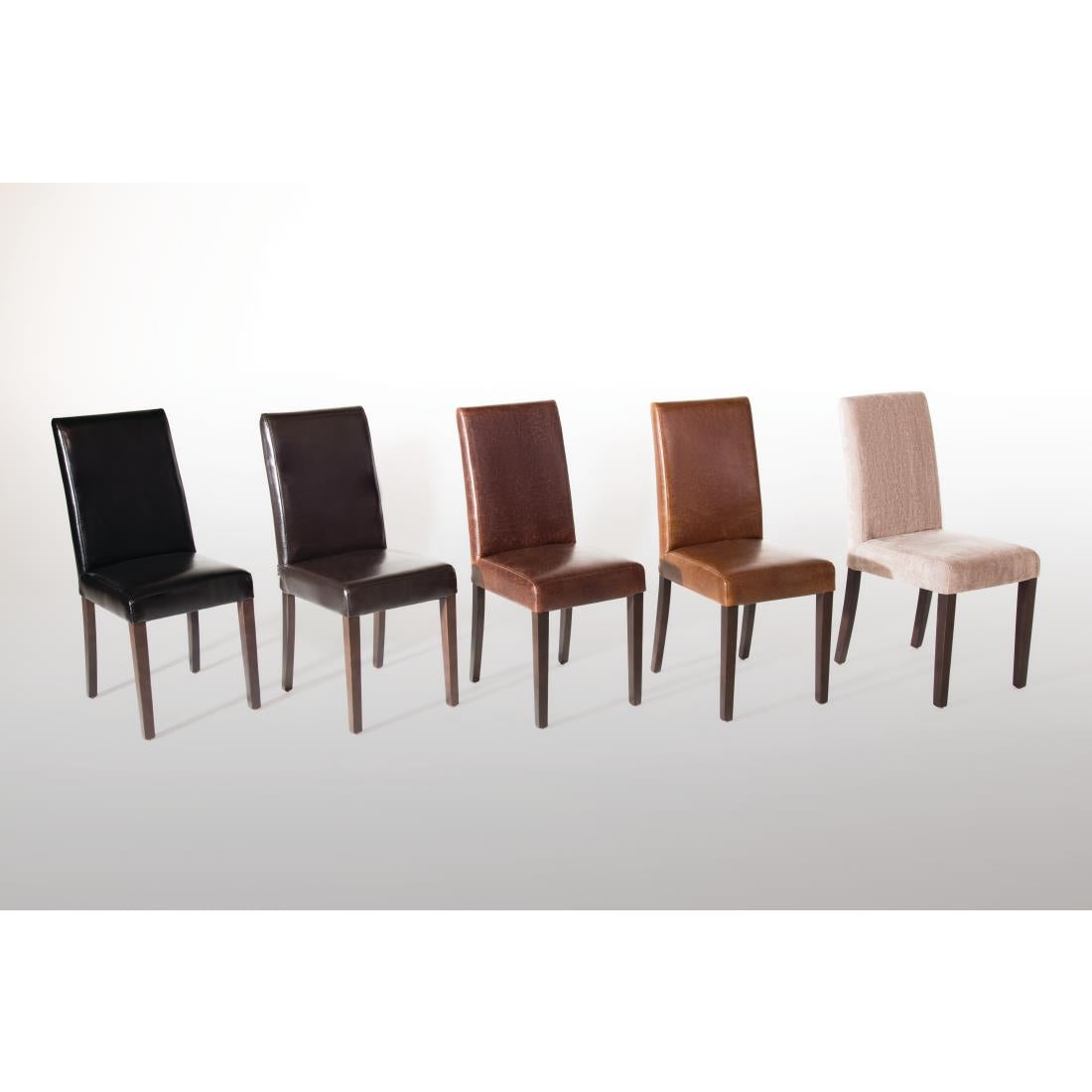 Chaises en simili cuir Bolero noires (lot de 2) - Bolero - GF954