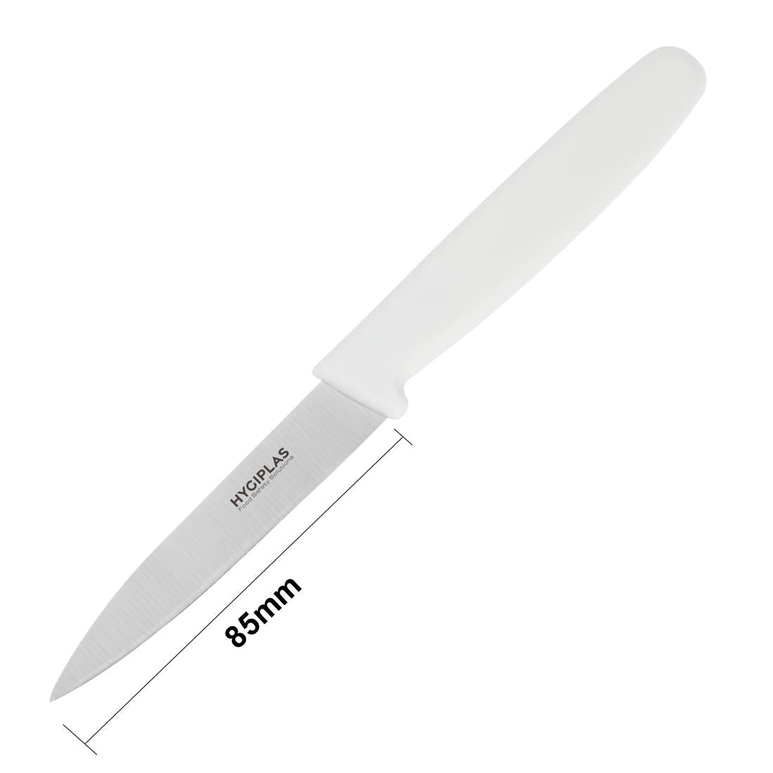 Couteau d'office Hygiplas blanc 75 mm - Hygiplas - C546
