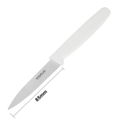 Couteau d'office Hygiplas blanc 75 mm - Hygiplas - C546