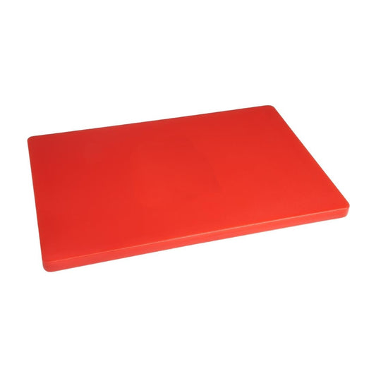 Grande planche à découper épaisse basse densité Hygiplas rouge - Hygiplas - HC878