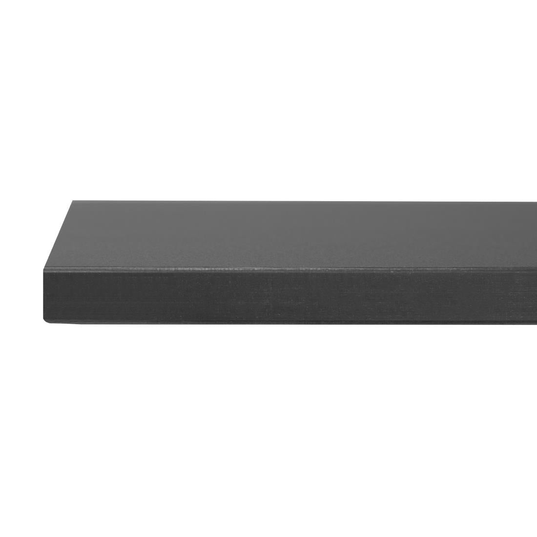 Plateau de table d'extérieur carré noir mat Bolero 700 mm - Bolero - FU530