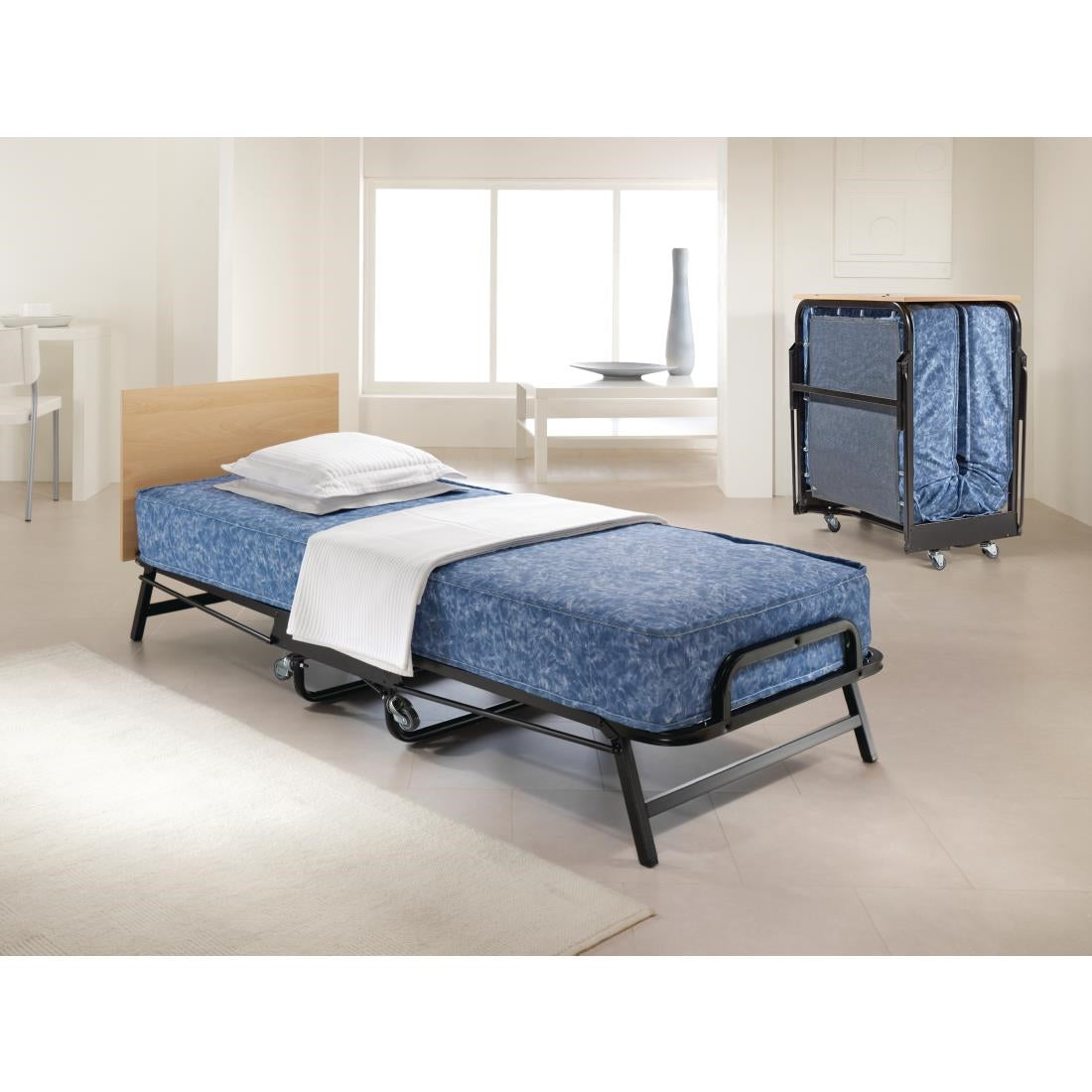 Lit pliant 1 personne avec matelas étanche Jay-Be noir - Jay-Be - GR375