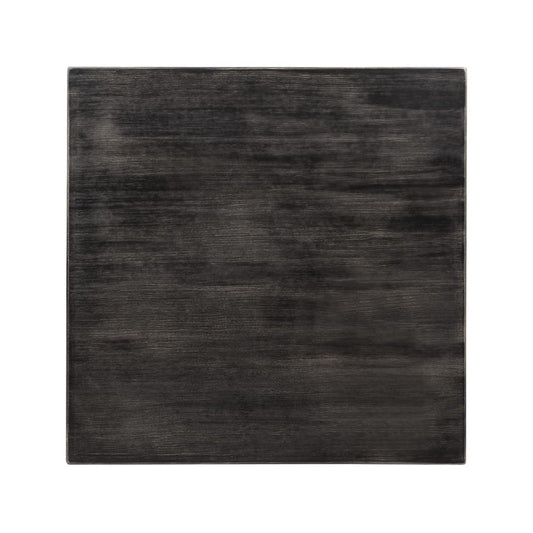 Plateau de table carré pré-percé vintage noir Bolero 700mm - Bolero - CY969