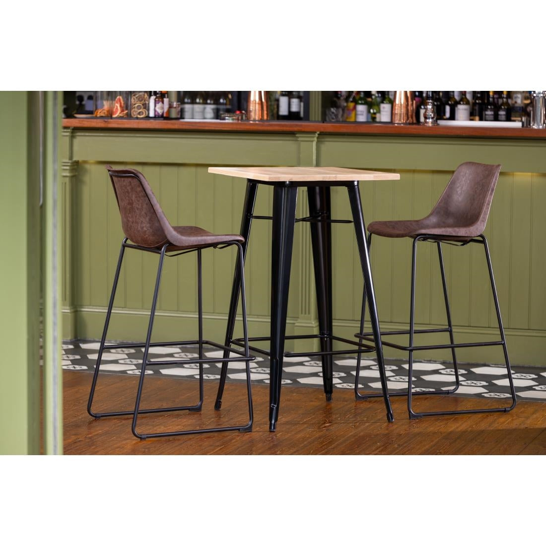 Tabouret haut Bolero Rodeo moka - Bolero - FB884