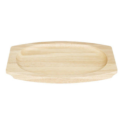 Planche en hévéa pour plat ovale en fonte Olympia 335x205mm pour GJ557 - Olympia - FW979