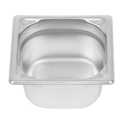 Bac inox 18/10 GN 1/6 professionnel Vogue 100mm - Vogue - DW450