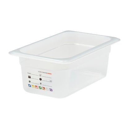 Bac en polypropylène Cambro Safetrak IML GN 1/4 100mm - Cambro - JN513