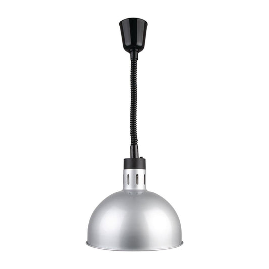 Lampe chauffante dôme rétractable Buffalo finition métal brossé - Buffalo - DY461