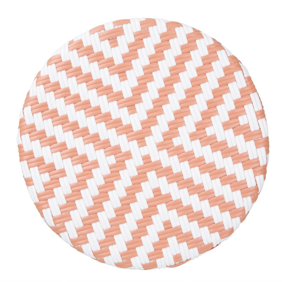 Tabourets de bar en rotin PE style parisien Bolero corail (lot de 2) - Bolero - HZ143