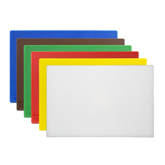 Lot de 6 planches à découper antibactériennes basse densité Hygiplas - Hygiplas - HC870