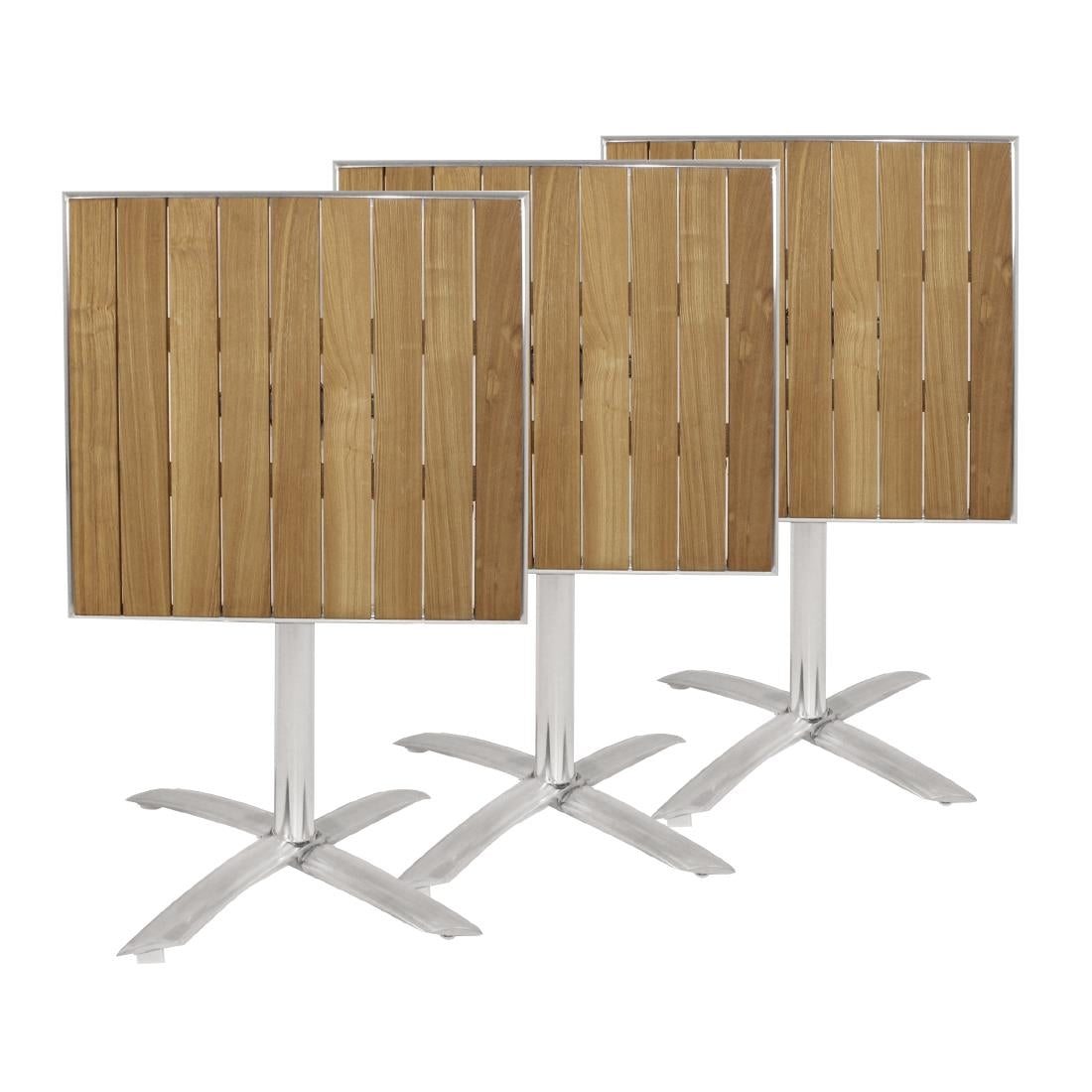 Table bistro carrée plateau basculant frêne Bolero 600mm - Bolero - GK991