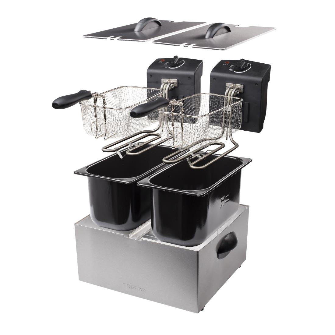 Friteuse double Tristar FR-6937 inox 2 x 3L - Tristar - HU426
