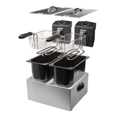 Friteuse double Tristar FR-6937 inox 2 x 3L - Tristar - HU426