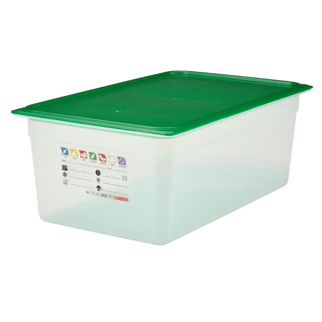 Bac en polypropylène Cambro Safetrak IML GN 1/1 200mm - Cambro - JN503