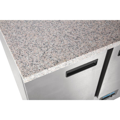 Table réfrigérée positive plan de travail en marbre Polar Série G 3 portes 368L - Polar - CL109