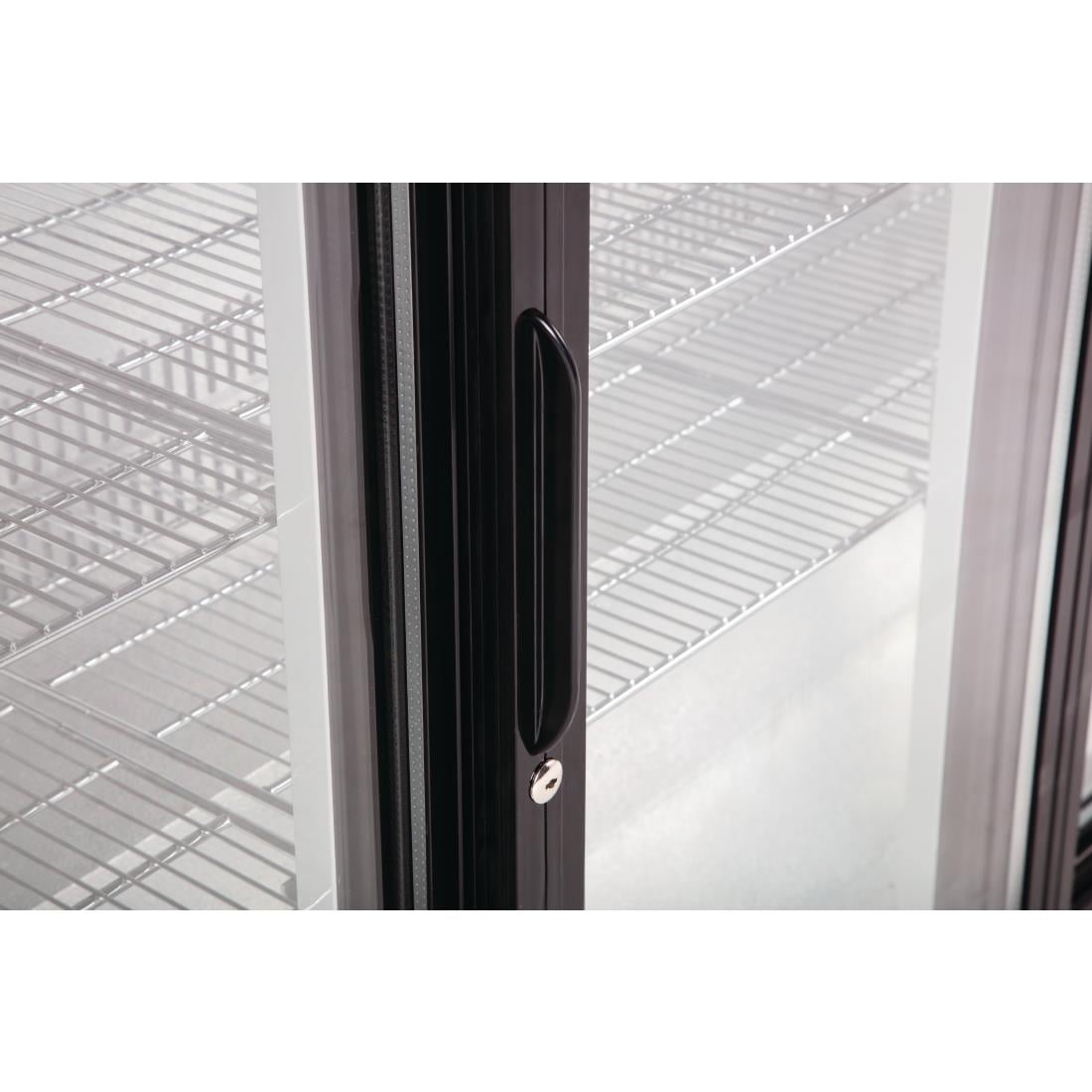 Arrière-bar trois portes coulissantes Polar Série G noir 320L - Polar - GL013