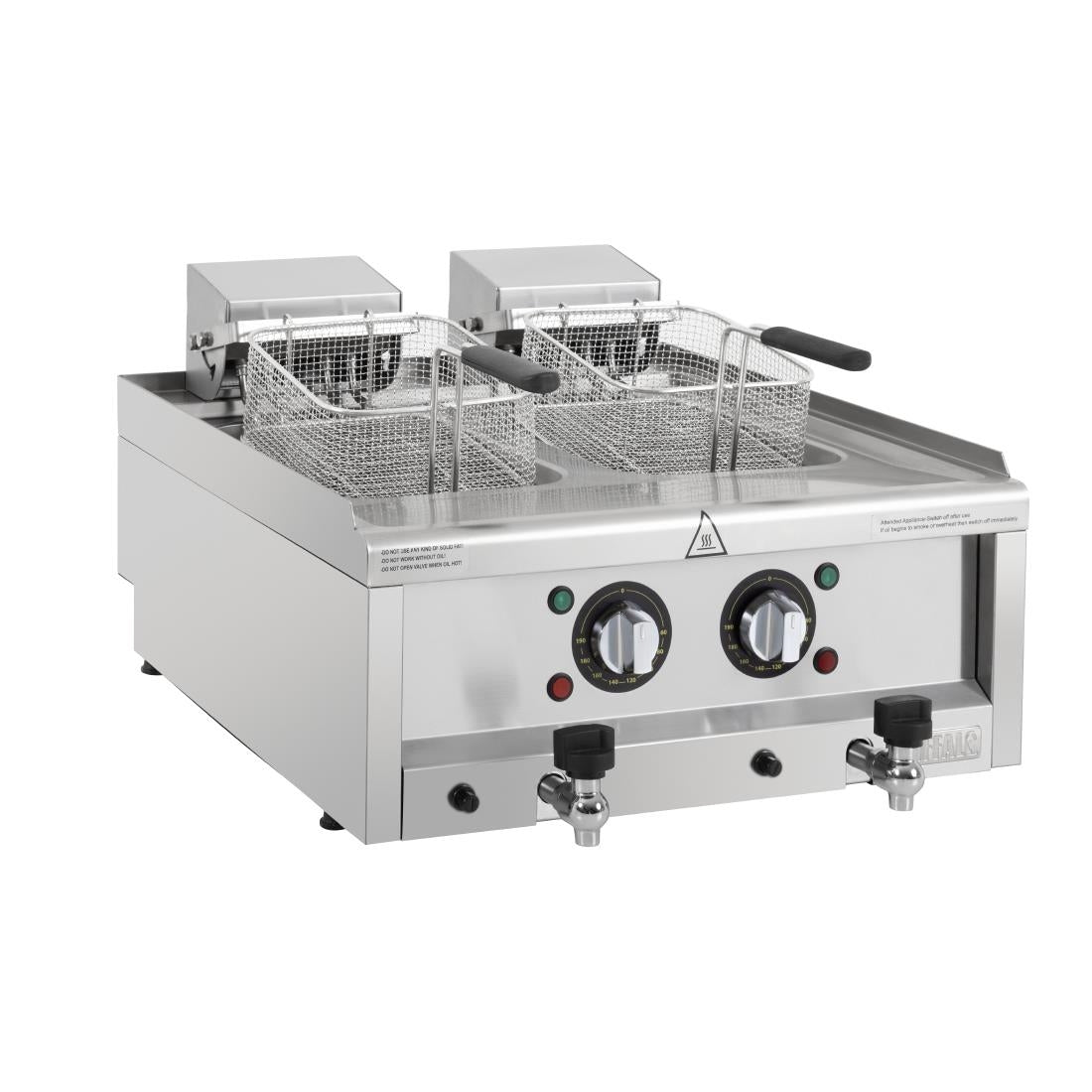 Friteuse électrique double Buffalo Série 600 2 x 8L - Buffalo - CU477
