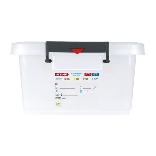 Conteneur alimentaire en polypropylène avec clips de couleur Araven 40L - Araven - J244