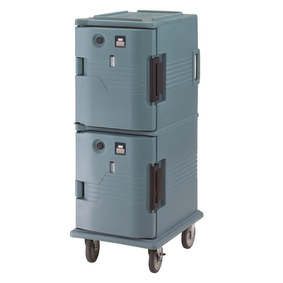 Chariot isotherme avec porte supérieure chauffante Cambro Ultra Camcart UPCHT8002401 bleu ardoise - Cambro - CJ632