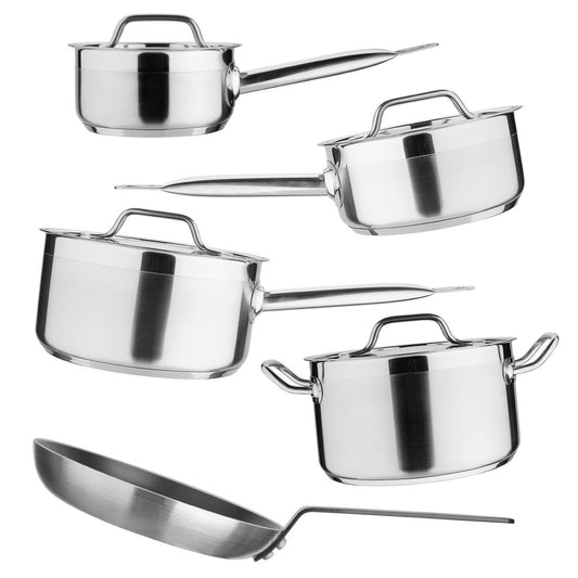 Batterie de cuisine 5 pièces Nisbets Essentials Cook Like A Pro - Nisbets Essentials - SA690